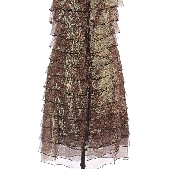 Adrianna Paisley metallic silk Cocktail Dr… - Picture 6 of 8